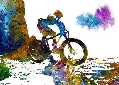 Mountain biking 