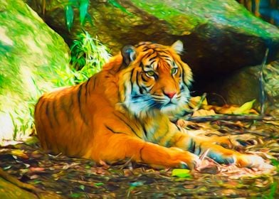 Tiger Resting