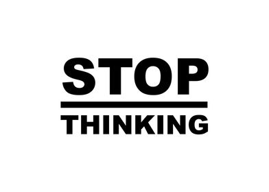 STOP Overthinking White