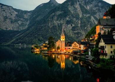 Austria Hallstatt Houses 