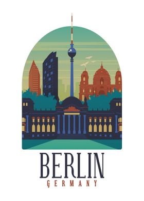 BERLIN GERMANY SKYLINE