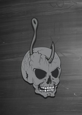 Skull Hook Hung Creepy