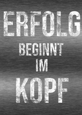 Erfolg beginnt im Kopf