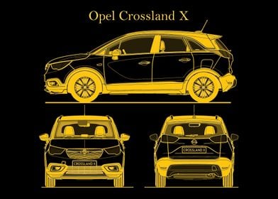 Opel Crossland X gold