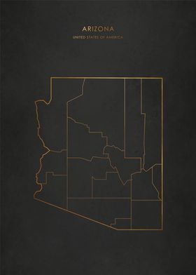 Gold Usa State Maps Dark-preview-3