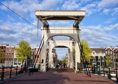 Skinny Bridge in Amsterdam