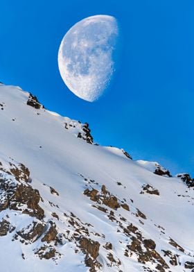 Waning Alpine Moon