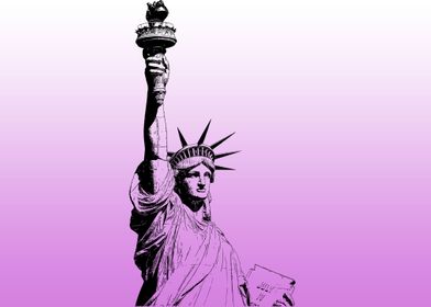 Statue Of Liberty Purple