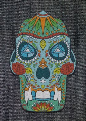 Skull Fabric Diamond