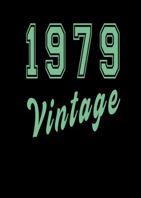 Retro 1979 Vintage Text