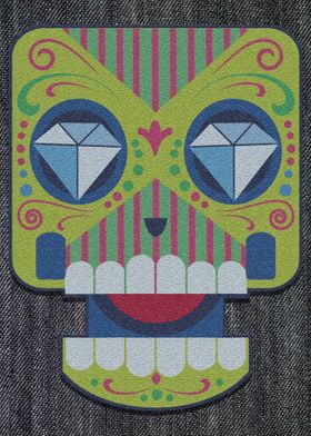 Skull Diamond Retro