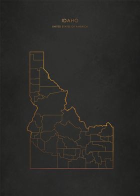 Gold Idaho Map