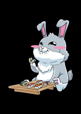 Sushi Bunny Rabbit Kawaii 