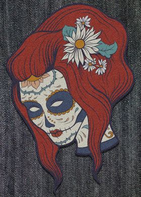 Zombie Lady Flowers Hair