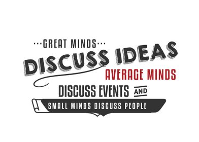 small minds discuss people