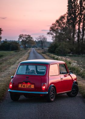 Classic Mini Sunset Photo