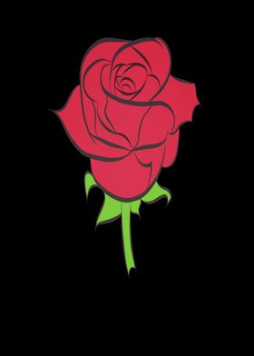 Beautiful rose as a