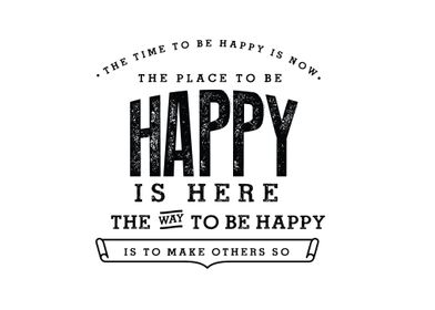 The place to be happy