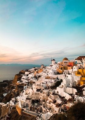 Sunset Santorini photo