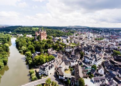 Aerial View Of Dutch Town 