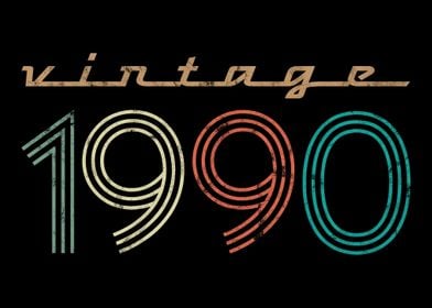 Vintage 1990 born