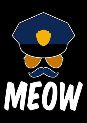 Meow Cat Lover Cop