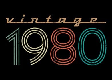 Vintage 1980 born