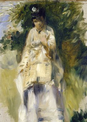 Renoir Woman by a Tree