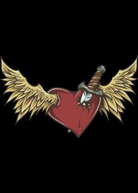 Heart Warrior Sword Wings