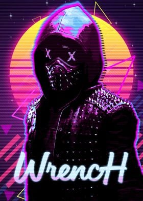 wrench retro poster