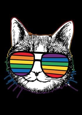 LGBT Cat Sunglasses