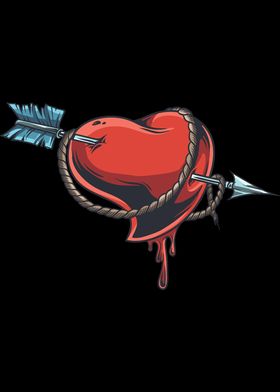 Heart Arrow Rope Cupid