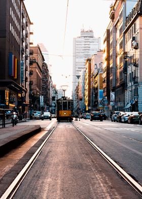 Classic Tram Milano Italy