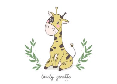 Cute Lovely Giraffe 
