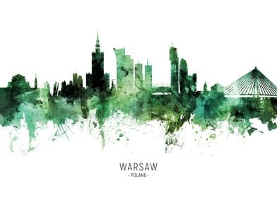 Warsaw Skyline Poland