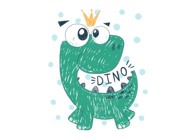 Cute princess dinosaurs