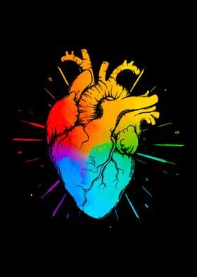 LGBT Rainbow Heart