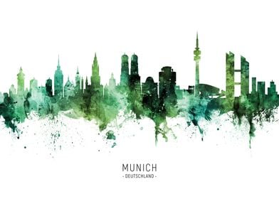 Munich Skyline Deutschland