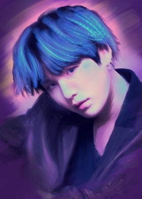 BTS SUGA PAINTING