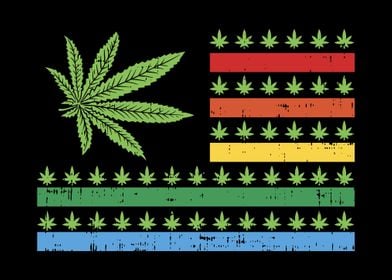 Marijuana US Flag