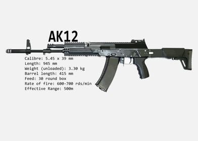 Russian AK12 Assault Rifle