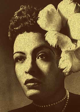 Billie Holiday Vintage 10