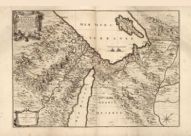 Deserts of Egypt Map 1693