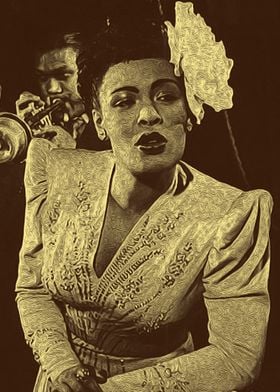 Billie Holiday Vintage 8