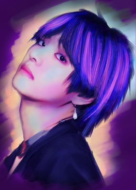 BTS Taehyung Painting' Poster by vector heroes | Displate