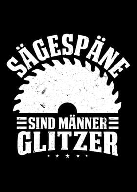 Sägespäne Männer Glitzer