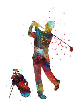 Man golfer 