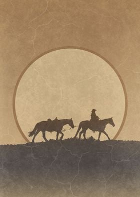 Lonesome Cowboy Sunset