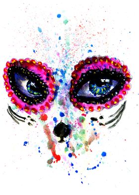 Sugar skull eyes