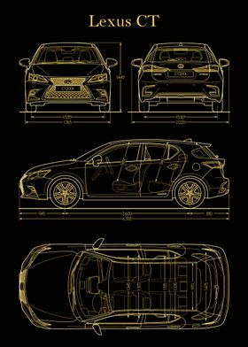 Lexus CT 2019 Blueprint 